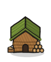 Holzfällerhütte